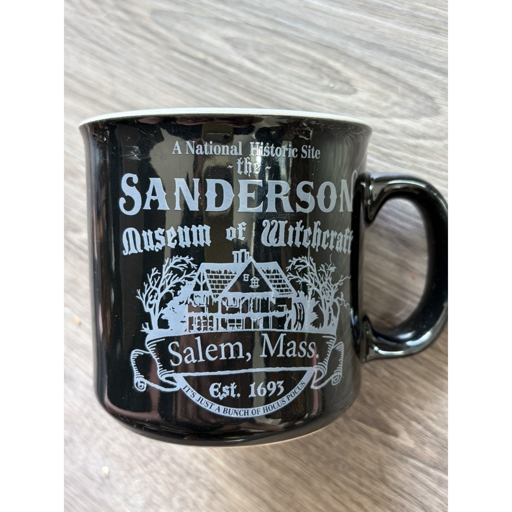 VTG Disney Hocus Pocus Sanderson Museum of Witchcraft Salem Halloween Movie Mug